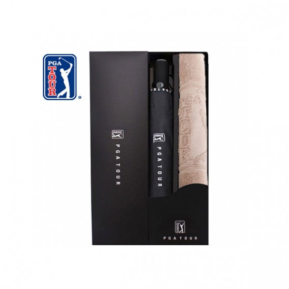 상품 이미지: PGA2단로고바이어스우산&130g세면타올세트