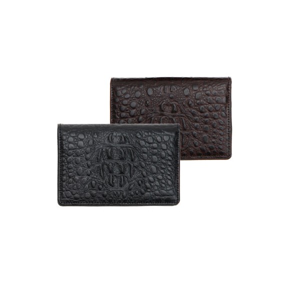 상품 이미지: 악어패턴 소가죽 명함지갑