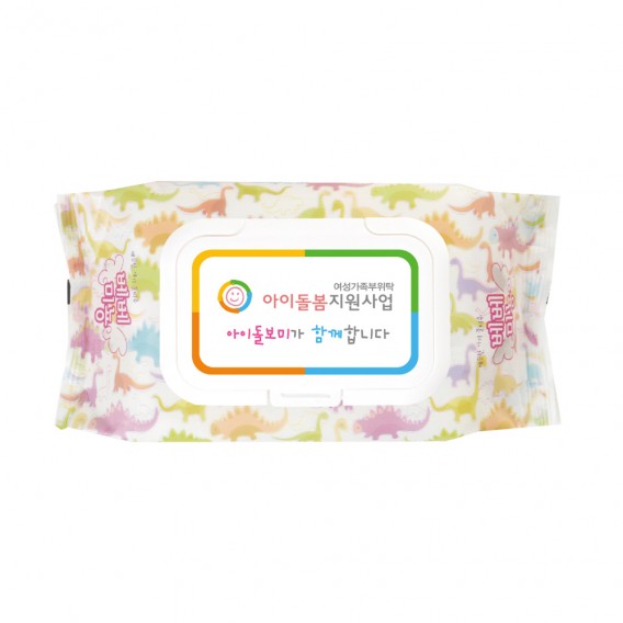 상품 이미지: 베베미뇽공룡 캡형 대용량물티슈 60매 80매