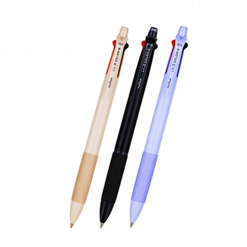 문화 LV 3색볼펜 에스 0.5mm
