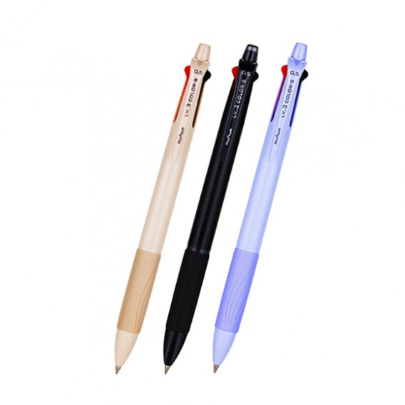 상품 이미지: 문화 LV 3색볼펜 에스 0.5mm
