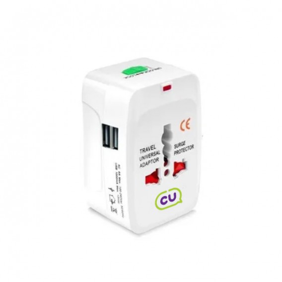 상품 이미지: USB2포트 여행용 멀티어댑터