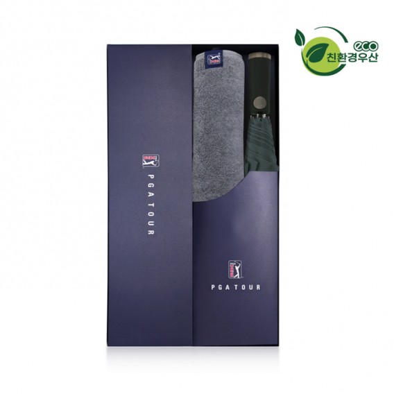 상품 이미지: PGA 친환경그린 2단자동 우산+260g코마사타올세트