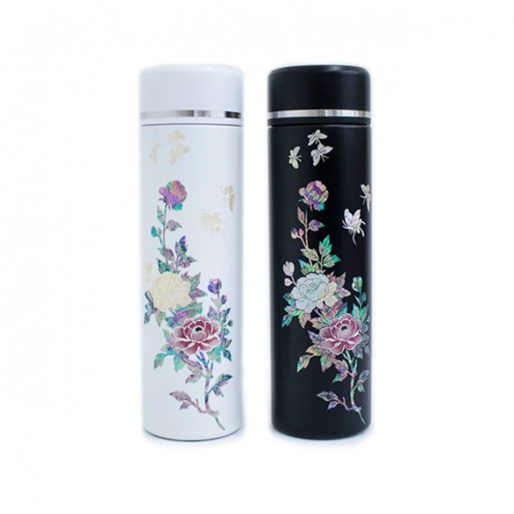 상품 이미지: 고급 목단 자개텀블러 500ml