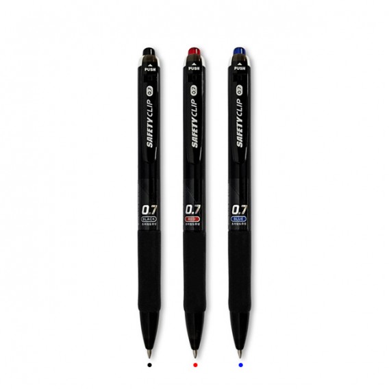 상품 이미지: 세이프티 클립 노크볼펜(0.7mm)