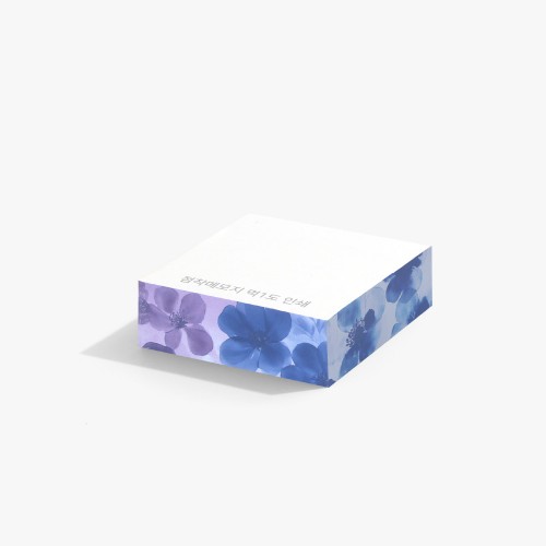 유성 점착메모지 측면컬러인쇄 100x100 300매