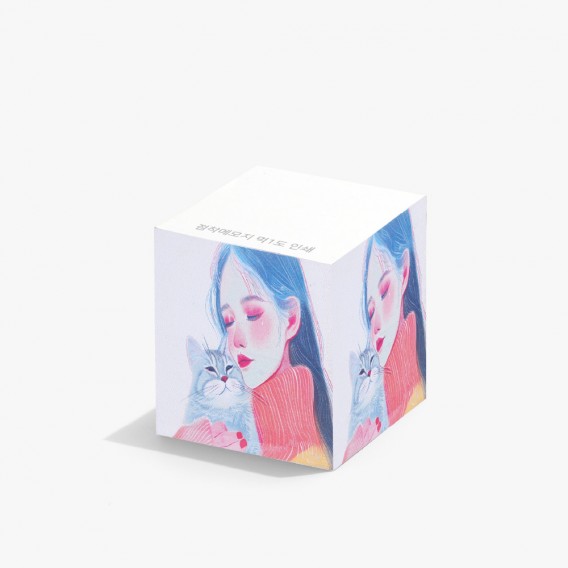 상품 이미지: 유성 점착메모지 측면컬러인쇄 100x100 1000매