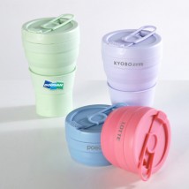 마카롱 접이식 실리콘 텀블러 600ml