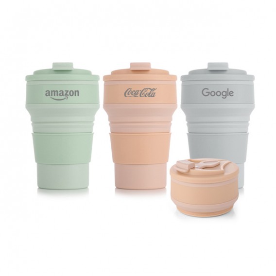 상품 이미지: 오밸류 접이식 실리콘 텀블러 500ml