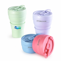 마카롱 접이식 실리콘 텀블러 600ml