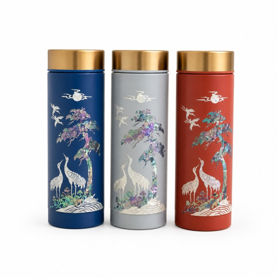 상품 이미지: 나빌레라 채화송학 자개텀블러 300ml
