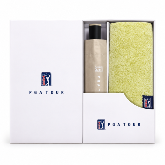 상품 이미지: PGA 3단 수동 암막 우양산 180g 모달사 타올세트