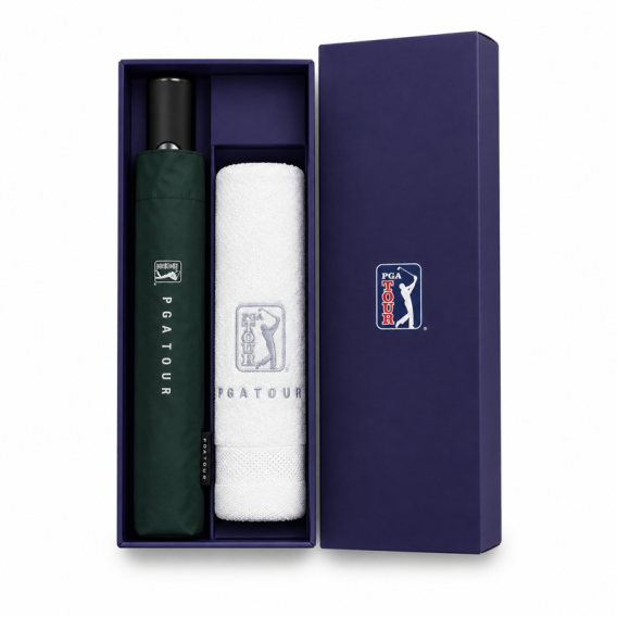 상품 이미지: PGA 2단 자동 암막 우양산 170g 면사 타올세트