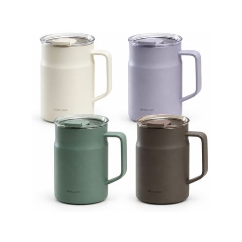 메트로 카페 머그 세라믹 텀블러 600ml