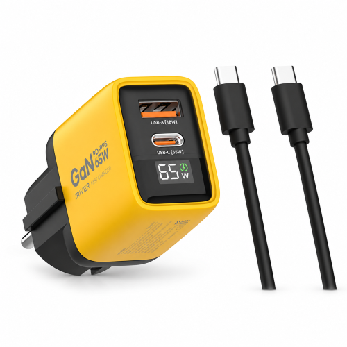 아이리버 65W 2포트 GaN LCD 초고속 충전기