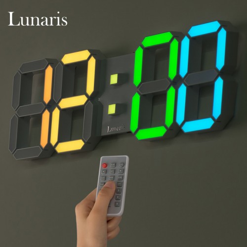 루나리스 레인보우 LED벽시계